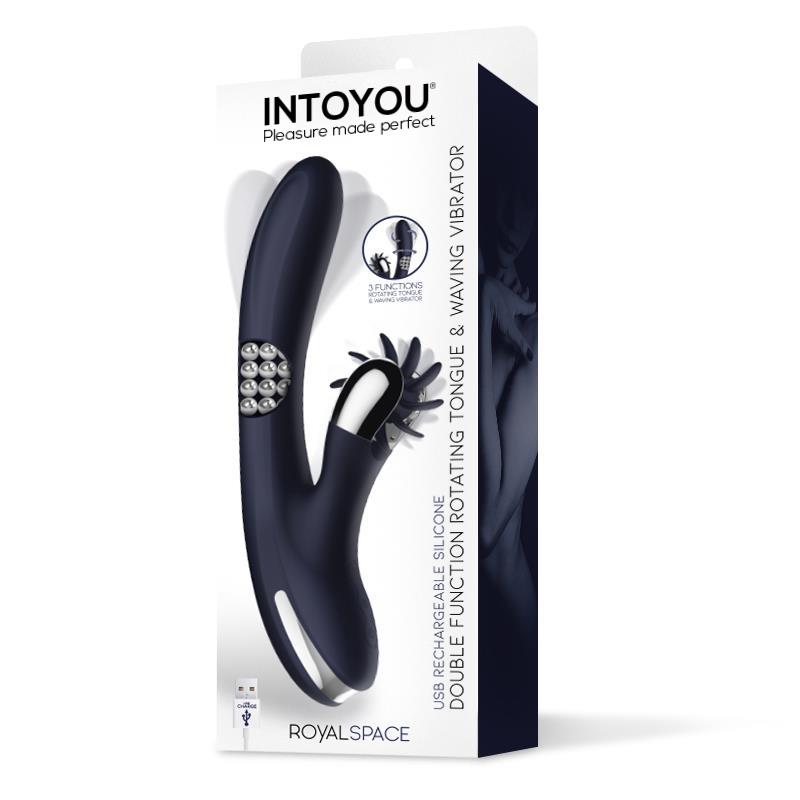 Vibrador INTOYOU Royalspace con Lenguas Estimuladoras y Bolas Internas