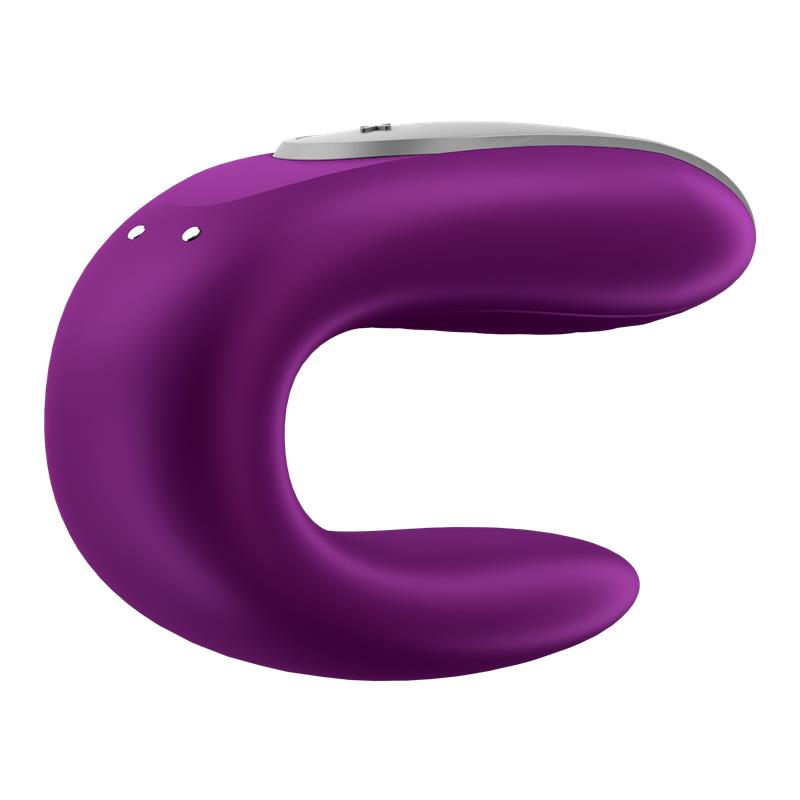 Satisfyer Double Fun Vibrador para Parejas Violeta con Bluetooth/App