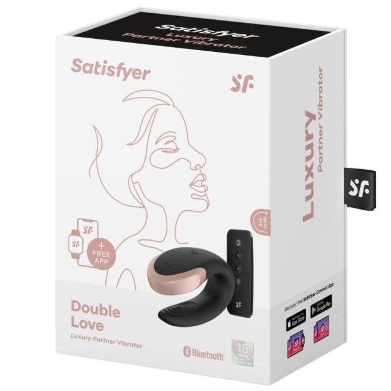 SATISFYER DOUBLE LOVE LUXUSVIBRATOR FÜR PAARE MIT APP SCHWARZ