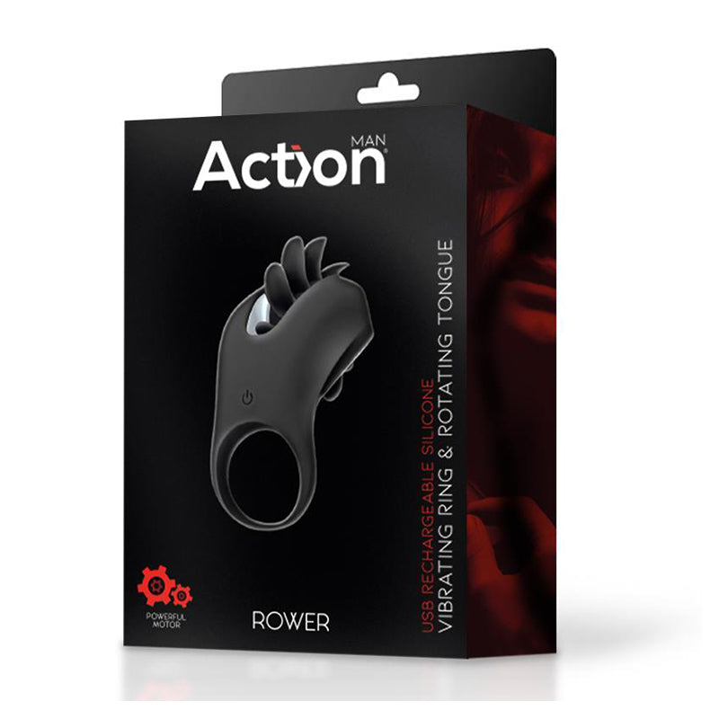 Anillo Vibrador Action Man Rower con Lengua Rotadora