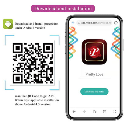 Estimulador de Clítoris Doble Estimulación Pretty Love Baird Púrpura con Control por App