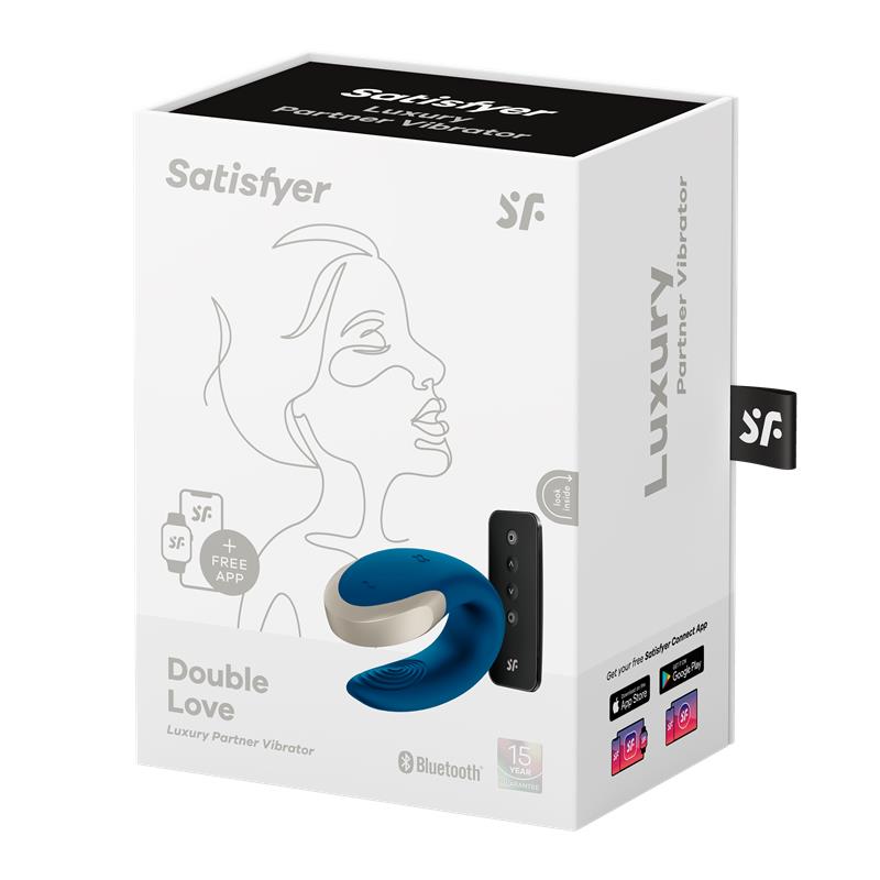 Satisfyer Double Love Luxury Vibrador para Parejas con Bluetooth/App