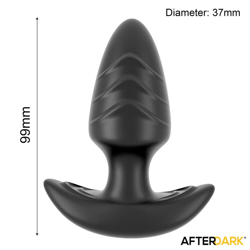 Plug Anal Afterdark Frank con Vibración y Rotación 360°