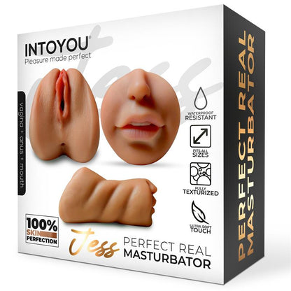 Masturbador Masculino Intoyou con Vagina, Ano y Boca