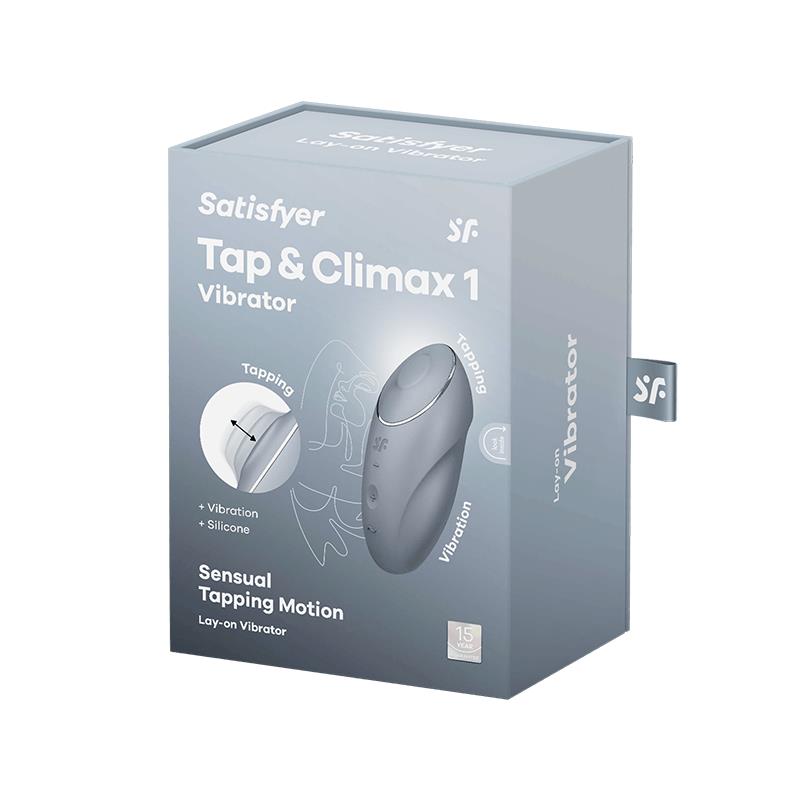 Satisfyer Tap and Climax 1 Estimulador de Clítoris Gris