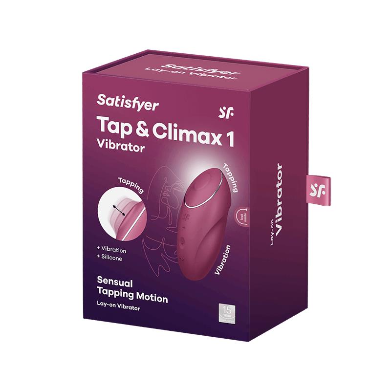 Satisfyer Tap and Climax 1 Estimulador de Clítoris Rojo