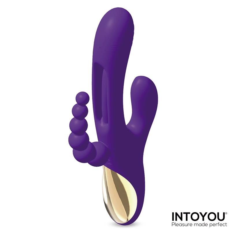 Vibrador para Punto G y Clítoris INTOYOU con Lengua y Cadena Anal