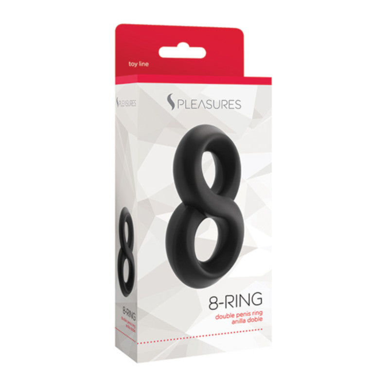 Anillo para el Pene S Pleasures 8-RING Black