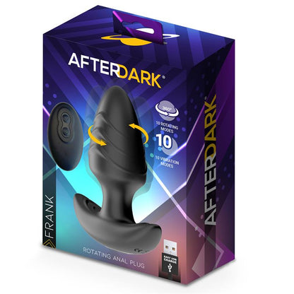 Plug Anal Afterdark Frank con Vibración y Rotación 360°