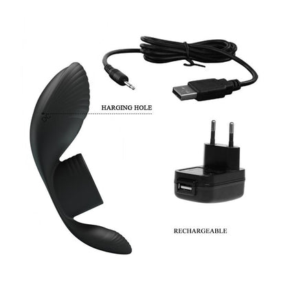 Anillo Vibrador Pretty Love Negro USB