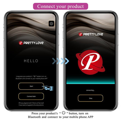 Estimulador de Clítoris Doble Estimulación Pretty Love Baird Púrpura con Control por App