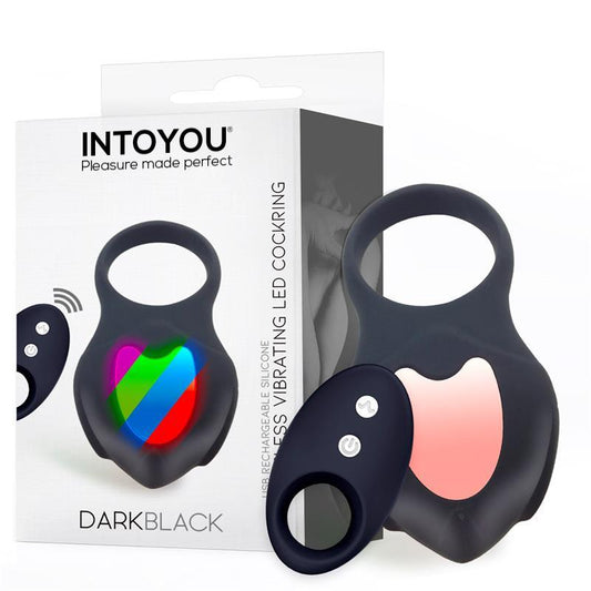 Anillo Vibrador INTOYOU DARKBLACK con Control Remoto