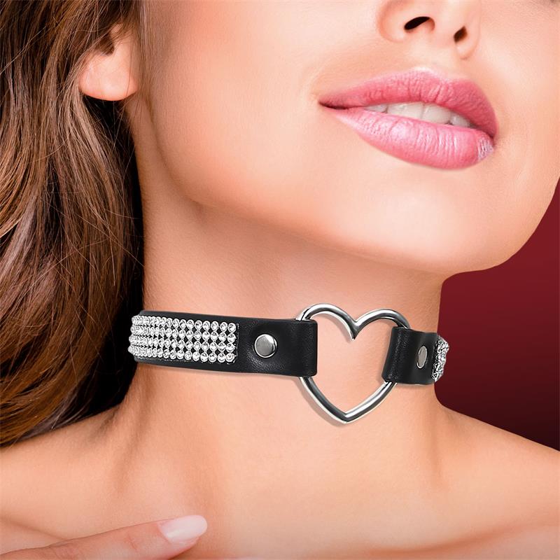 Collar CINDERELLA con Corazón y Pedrería Talla Única