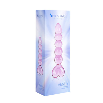 Dildo S Pleasures Venus Vidrio Rosa 12.5 cm