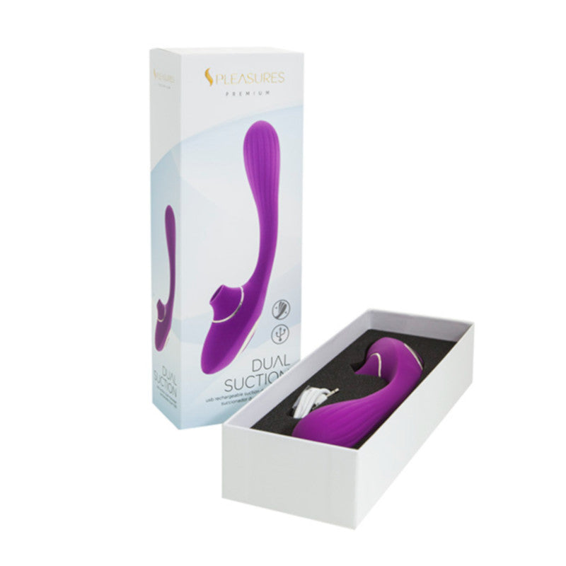 Succionador y Vibrador de Doble Estimulación S Pleasures Dual Suction