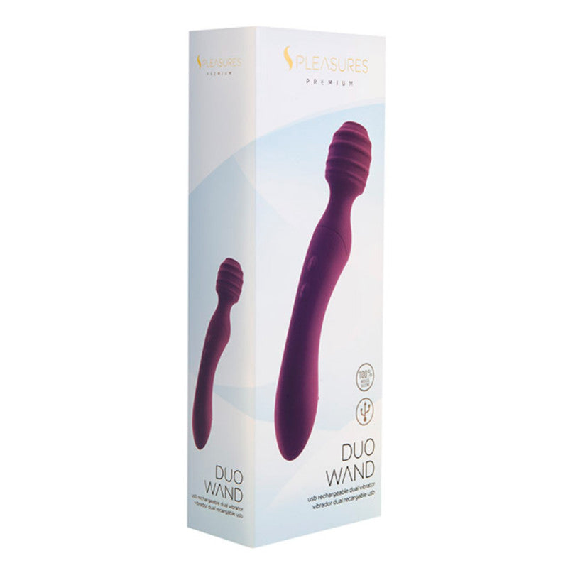 Masajeador S Pleasures Duo Wand Purple