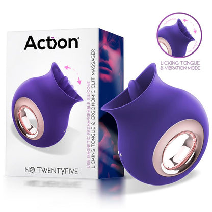 Estimulador de Clítoris Action No. TwentyFive con Lengua y Vibración