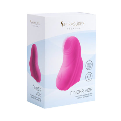 Estimulador de Clítoris S Pleasures Finger Vibe Rosa con Vibración