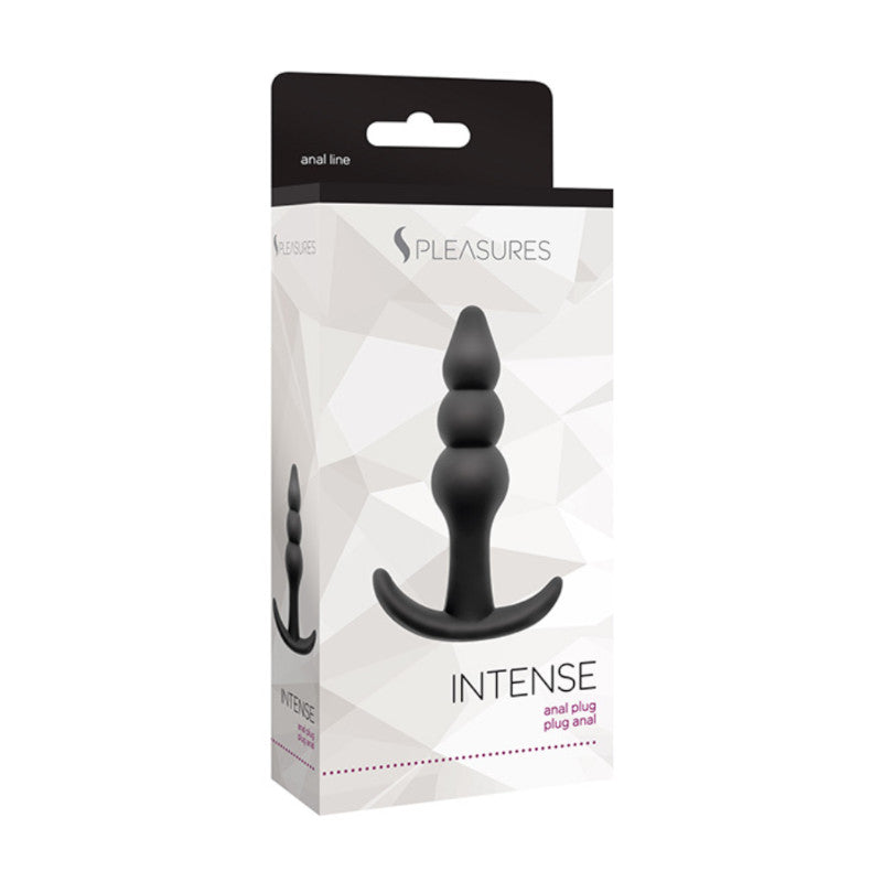 Plug Anal S Pleasures Intense Black 8 cm