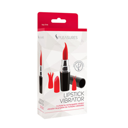 Bala Vibradora S Pleasures Lipstick Black Red