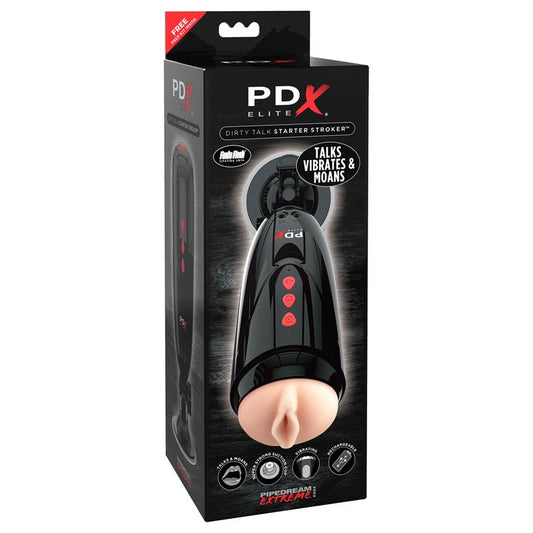 Masturbador Masculino PDX ELITE con Vibración y Voz