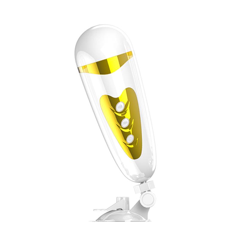 Masturbador Masculino Pretty Love Sally blanco y dorado