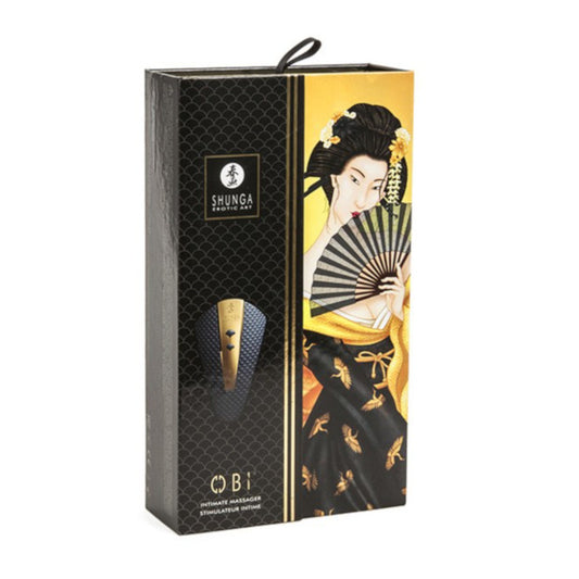 Estimulador de Clítoris Shunga OBI Black con Vibración