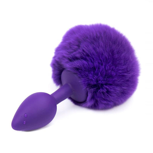 Plug Anal AFTERDARK con Pompón Morado Talla S