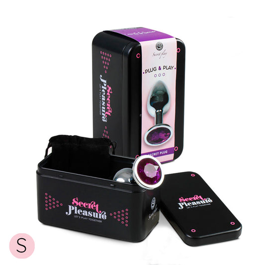 Plug Anal Secret Play Talla S Morado 7 cm