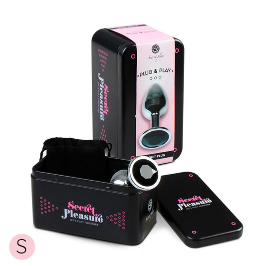 Plug Anal Secret Play Talla S Negro 7 cm