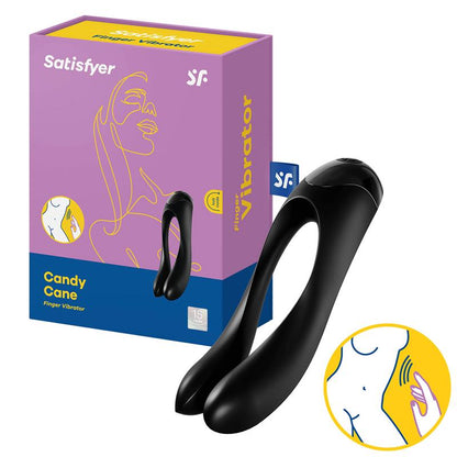 Satisfyer Candy Cane Estimulador de Clítoris USB Negro
