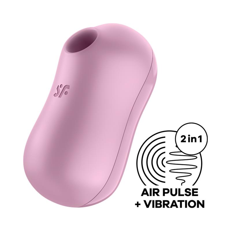 Satisfyer Cotton Candy Succionador de Clítoris con Vibración color rosa