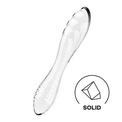 Satisfyer Dazzling Crystal 1 Dildo Hot and Cold Transparente
