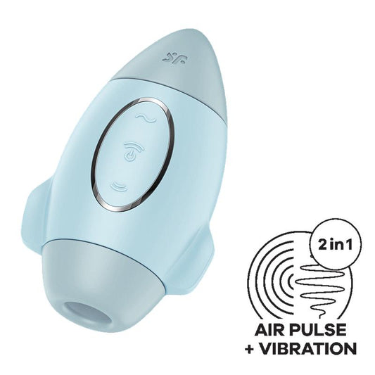 Satisfyer Mission Control Succionador y Vibrador Azul