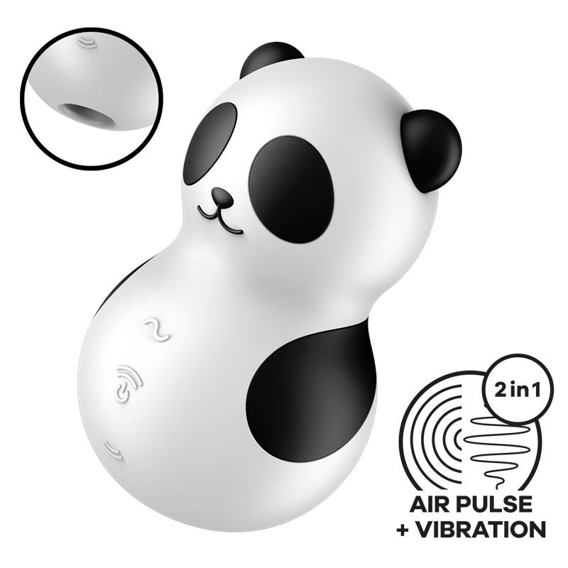 Satisfyer Pocket Panda Succionador y Vibrador
