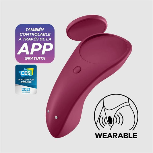 Satisfyer Sexy Secret Estimulador de Clítoris con APP Wine Red