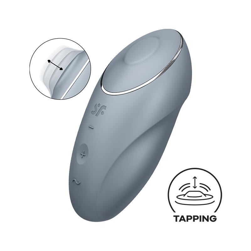 Satisfyer Tap and Climax 1 Estimulador de Clítoris Gris