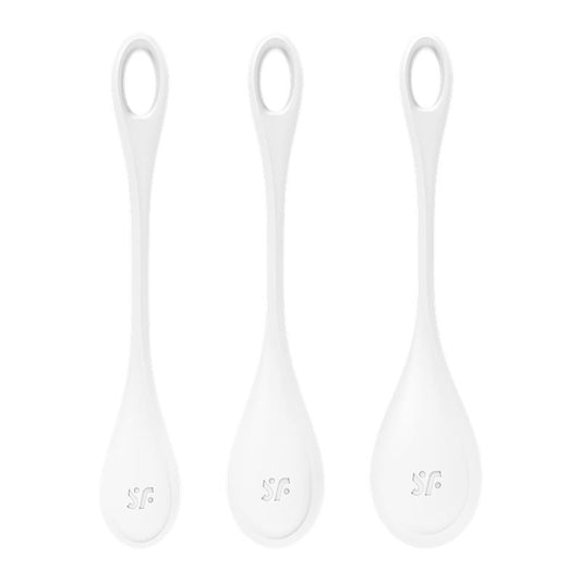 Satisfyer Yoni Power 1 Bolas Chinas Set de 3 Blanco