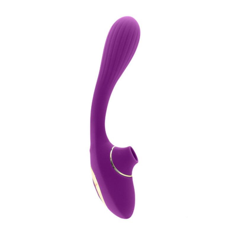 Succionador y Vibrador de Doble Estimulación S Pleasures Dual Suction Color Lila