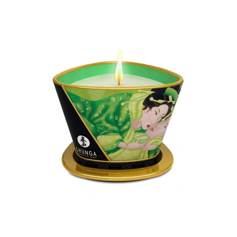 Vela para Masaje Shunga Verde Exótico 170 ml