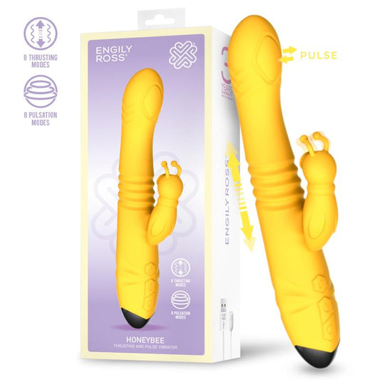 Vibrador Punto G y Clítoris Engily Ross Honeybee con thrusting y pulsación