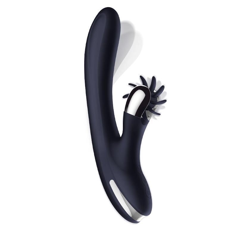 Vibrador Punto G y Clítoris INTOYOU Darkspace con lenguas rotadoras y movimiento finger