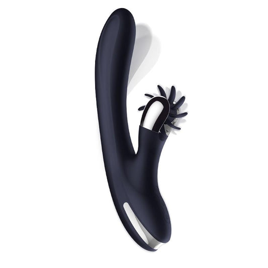 Vibrador Punto G y Clítoris INTOYOU Darkspace con lenguas rotadoras y movimiento finger