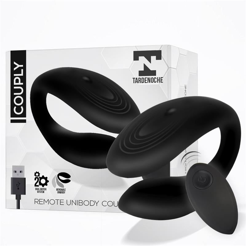 Vibrador para Parejas TARDENOCHE Negro con Control Remoto