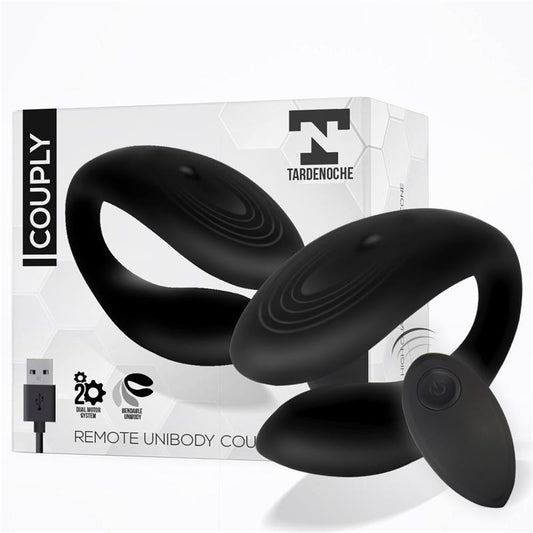 Vibrador para Parejas TARDENOCHE Negro con Control Remoto