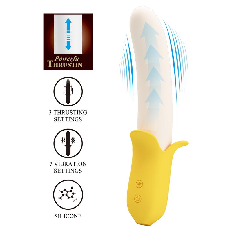 Vibrador para Punto G Pretty Love Banana Geek USB