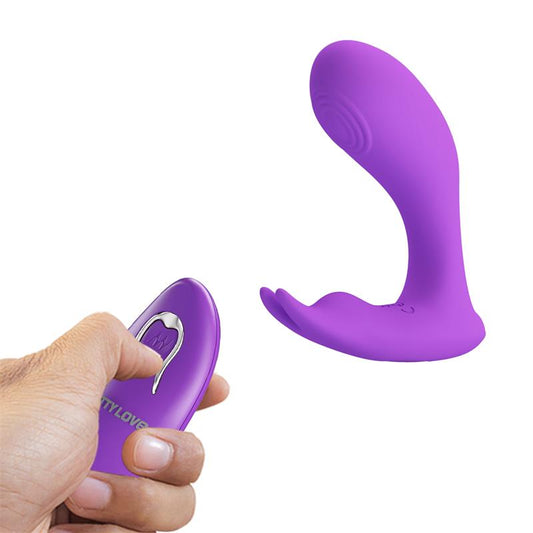 Vibrador para Punto G y Clítoris Pretty Love Isabelle Morado con Control Remoto