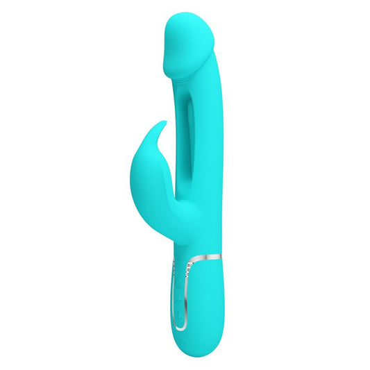 Vibrador para Punto G y Clítoris Pretty Love con Lengua Kampas Verde