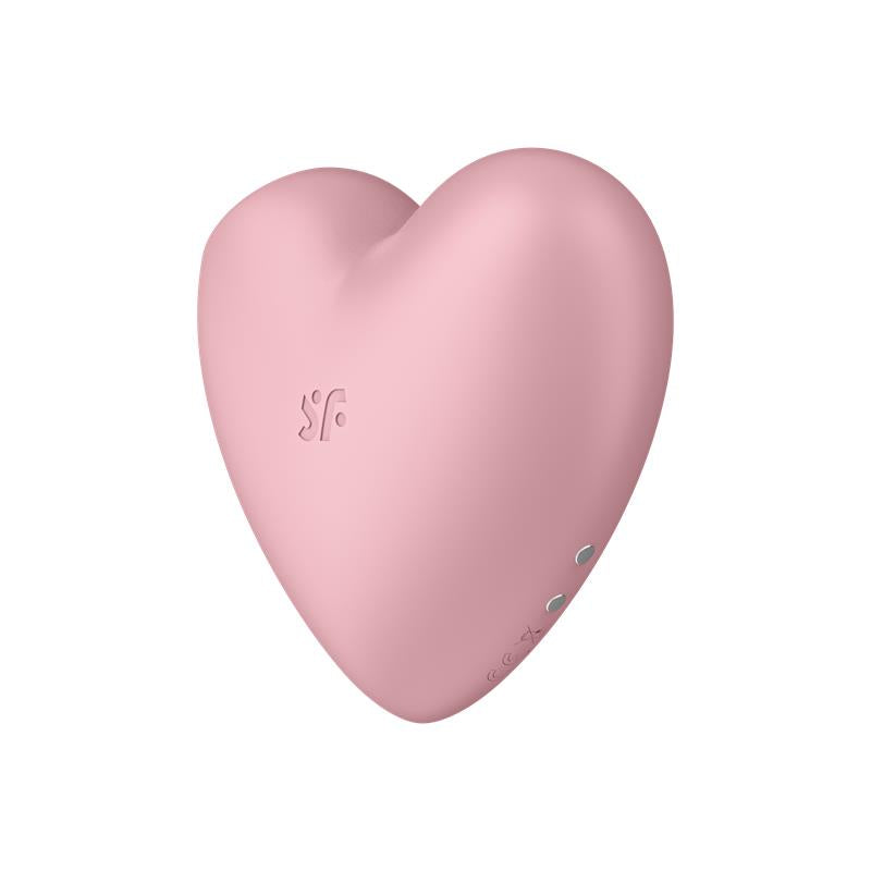 SATISFYER CUTIE HEART CLITORIS SAUGER UND ROSA VIBRATION