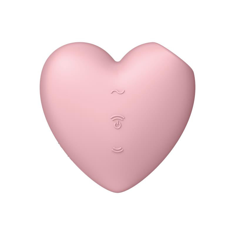 SATISFYER CUTIE HEART CLITORIS SAUGER UND ROSA VIBRATION